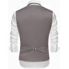 imageCOOFANDY Mens Suit Vests Slim Fit Waistcoat Notch Lapel Casual Formal VestGray
