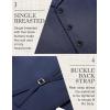 imageCOOFANDY Mens Suit Vests Slim Fit Waistcoat Notch Lapel Casual Formal VestNavy Blue