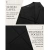 imageCOOFANDY Mens Suit Vests Slim Fit Waistcoat Notch Lapel Casual Formal VestSolid Color  Black