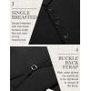 imageCOOFANDY Mens Suit Vests Slim Fit Waistcoat Notch Lapel Casual Formal VestSolid Color  Black