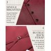 imageCOOFANDY Mens Suit Vests Slim Fit Waistcoat Notch Lapel Casual Formal VestWine Red