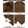 imageCOOFANDY Mens Suits 2 Piece Slim Fit Suit Set 2 Button Lightweight Casual Knit Blazer Suit Jacket PantsBrown