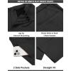imageCOOFANDY Mens Suits 2 Piece Slim Fit Suit Set 2 Button Lightweight Casual Knit Blazer Suit Jacket PantsDrak Grey