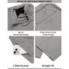 imageCOOFANDY Mens Suits 2 Piece Slim Fit Suit Set 2 Button Lightweight Casual Knit Blazer Suit Jacket PantsLight Grey