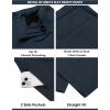imageCOOFANDY Mens Suits 2 Piece Slim Fit Suit Set 2 Button Lightweight Casual Knit Blazer Suit Jacket PantsNavy Blue