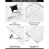 imageCOOFANDY Mens Suits 2 Piece Slim Fit Suit Set 2 Button Lightweight Casual Knit Blazer Suit Jacket PantsWhite