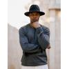 imageCOOFANDY Mens Sweater Crewneck Pullover Long Sleeve Lightweight Sweater Plain Knit Silm FitDark Gray