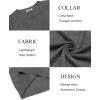 imageCOOFANDY Mens Sweater Crewneck Pullover Long Sleeve Lightweight Sweater Plain Knit Silm FitDark Gray