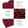 imageCOOFANDY Mens Sweater Crewneck Pullover Long Sleeve Lightweight Sweater Plain Knit Silm FitDark Red