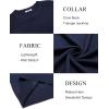 imageCOOFANDY Mens Sweater Crewneck Pullover Long Sleeve Lightweight Sweater Plain Knit Silm FitNavy Blue