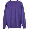 imageCOOFANDY Mens Sweater Crewneck Pullover Long Sleeve Lightweight Sweater Plain Knit Silm FitPurple