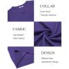 imageCOOFANDY Mens Sweater Crewneck Pullover Long Sleeve Lightweight Sweater Plain Knit Silm FitPurple