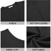 imageCOOFANDY Mens Sweater Vest V Neck Casual Sleeveless Knitted Button Cardigan VestBlack