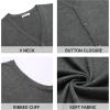 imageCOOFANDY Mens Sweater Vest V Neck Casual Sleeveless Knitted Button Cardigan VestDark Grey