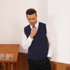 imageCOOFANDY Mens Sweater Vest V Neck Casual Sleeveless Knitted Button Cardigan VestNavy Blue