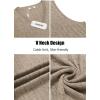 imageCOOFANDY Mens Sweater Vest V Neck Slim Fit Cable Knitted Sleeveless Pullover SweaterBrown