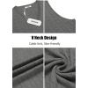 imageCOOFANDY Mens Sweater Vest V Neck Slim Fit Cable Knitted Sleeveless Pullover SweaterGrey