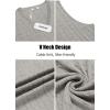 imageCOOFANDY Mens Sweater Vest V Neck Slim Fit Cable Knitted Sleeveless Pullover SweaterLight Grey