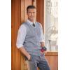 imageCOOFANDY Mens Sweater Vest V Neck Slim Fit Casual Sleeveless Twisted Knitted Pullover SweaterBlueWhite Twotone Colors