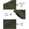 imageCOOFANDY Mens Tracksuit 2 Piece Hooded Athletic Sweatsuit Short Sleeve Casual Sports Hoodie Shorts SetArmy Green