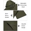 imageCOOFANDY Mens Tracksuit 2 Piece Hooded Athletic Sweatsuit Short Sleeve Casual Sports Hoodie Shorts SetArmy Green