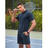 imageCOOFANDY Mens Tracksuit 2 Piece Hooded Athletic Sweatsuit Short Sleeve Casual Sports Hoodie Shorts SetBlue