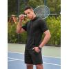 imageCOOFANDY Mens Tracksuit 2 Piece Hooded Athletic Sweatsuit Short Sleeve Casual Sports Hoodie Shorts SetDark Grey