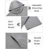 imageCOOFANDY Mens Tracksuit 2 Piece Hooded Athletic Sweatsuit Short Sleeve Casual Sports Hoodie Shorts SetLight Grey