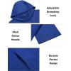 imageCOOFANDY Mens Tracksuit 2 Piece Hooded Athletic Sweatsuit Short Sleeve Casual Sports Hoodie Shorts SetRoyal Blue