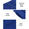 imageCOOFANDY Mens Tracksuit 2 Piece Hooded Athletic Sweatsuit Short Sleeve Casual Sports Hoodie Shorts SetRoyal Blue