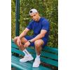 imageCOOFANDY Mens Tracksuit 2 Piece Hooded Athletic Sweatsuit Short Sleeve Casual Sports Hoodie Shorts SetRoyal Blue