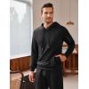 imageCOOFANDY Mens Tracksuit 2 Piece Hooded Athletic Sweatsuits Casual Running Jogging Sport Suit SetsBlack