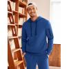 imageCOOFANDY Mens Tracksuit 2 Piece Hooded Athletic Sweatsuits Casual Running Jogging Sport Suit SetsBlue