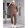 imageCOOFANDY Mens Tracksuit 2 Piece Hooded Athletic Sweatsuits Casual Running Jogging Sport Suit SetsBrown