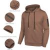 imageCOOFANDY Mens Tracksuit 2 Piece Hooded Athletic Sweatsuits Casual Running Jogging Sport Suit SetsBrown