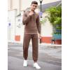 imageCOOFANDY Mens Tracksuit 2 Piece Hooded Athletic Sweatsuits Casual Running Jogging Sport Suit SetsBrown