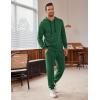 imageCOOFANDY Mens Tracksuit 2 Piece Hooded Athletic Sweatsuits Casual Running Jogging Sport Suit SetsGreen