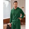 imageCOOFANDY Mens Tracksuit 2 Piece Hooded Athletic Sweatsuits Casual Running Jogging Sport Suit SetsGreen