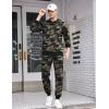 imageCOOFANDY Mens Tracksuit 2 Piece Hooded Athletic Sweatsuits Casual Running Jogging Sport Suit SetsGreen Camo