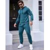 imageCOOFANDY Mens Tracksuit 2 Piece Hooded Athletic Sweatsuits Casual Running Jogging Sport Suit SetsGrey Blue