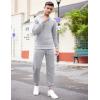 imageCOOFANDY Mens Tracksuit 2 Piece Hooded Athletic Sweatsuits Casual Running Jogging Sport Suit SetsGrey Heather