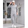 imageCOOFANDY Mens Tracksuit 2 Piece Hooded Athletic Sweatsuits Casual Running Jogging Sport Suit SetsGrey Heather
