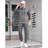 imageCOOFANDY Mens Tracksuit 2 Piece Hooded Athletic Sweatsuits Casual Running Jogging Sport Suit SetsLight Grey