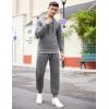 imageCOOFANDY Mens Tracksuit 2 Piece Hooded Athletic Sweatsuits Casual Running Jogging Sport Suit SetsLight Grey