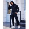 imageCOOFANDY Mens Tracksuit 2 Piece Hooded Athletic Sweatsuits Casual Running Jogging Sport Suit SetsNavy Blue