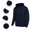 imageCOOFANDY Mens Tracksuit 2 Piece Hooded Athletic Sweatsuits Casual Running Jogging Sport Suit SetsNavy Blue