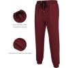 imageCOOFANDY Mens Tracksuit 2 Piece Hooded Athletic Sweatsuits Casual Running Jogging Sport Suit SetsWine Red