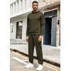 imageCOOFANDY Mens Tracksuit 2 Piece Hoodie Athletic Sweatsuits Casual Jogging Suit SetsArmy Green