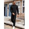 imageCOOFANDY Mens Tracksuit 2 Piece Hoodie Athletic Sweatsuits Casual Jogging Suit SetsBlack