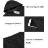 imageCOOFANDY Mens Tracksuit 2 Piece Hoodie Athletic Sweatsuits Casual Jogging Suit SetsBlack